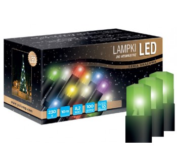 LED osvětlení vnitřní - klasická, zelená, 6 m