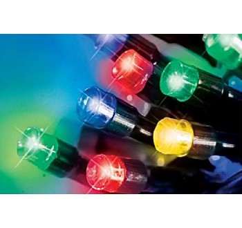 LED osvětlení venkovní - multicol. 30 m, časovač, ovladač