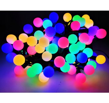 LED osvětlení univerzální koule - klasická, multicolor 7 m