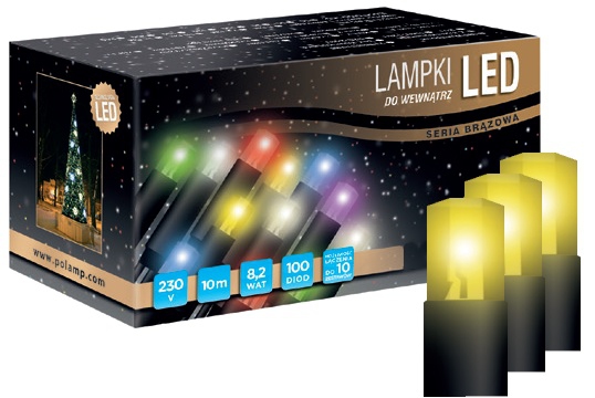 LED osvětlení vnitřní - klasická, žlutá, 10 m