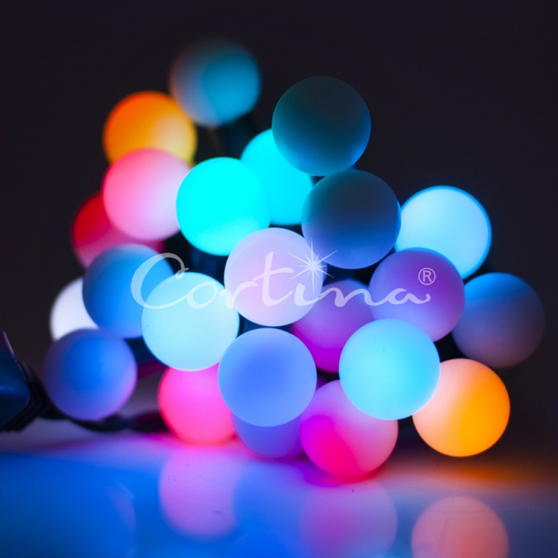 LED osvětlení vnitřní - koule multicolor, 7 m