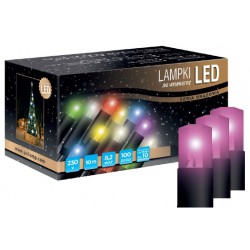 LED osvětlení vnitřní - klasická, růžová, 6 m