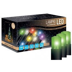 LED osvětlení vnitřní - klasická, zelená, 10 m