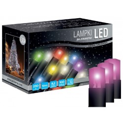 LED osvětlení univerzální - klasická, růžová, 10 m