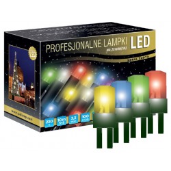 LED osvětlení venkovní - klasická, multicolor, 10 m