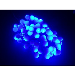 LED osvětlení vnitřní - koule, modrá 10 m