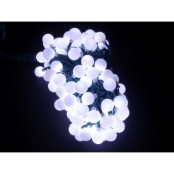 LED osvětlení vnitřní - koule, st. bílá, 10 m