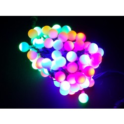 LED osvětlení vnitřní - koule, multicolor, 10 m