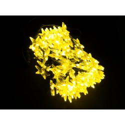 LED osvětlení vnitřní - hvězda, žlutá, 10 m