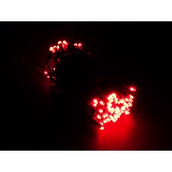 LED osvětlení venkovní - klasická, červená, 10 m