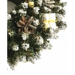 Vánoční dekorace - Věnec stříbrný