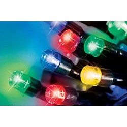 LED osvětlení venkovní - multicolor 15 m, časovač