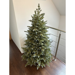 Umělý vánoční stromek - Smrk Stříbrný 220 cm PE