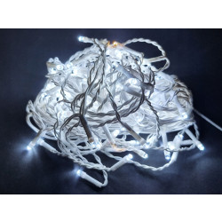 LED světelný řetěz krápníky s FLASH - studená bílá, 3,5 m x 0,7 m