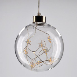 Solight LED vánoční koule skleněná