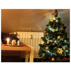 Umělý vánoční stromek - Borovice zlatá 100 cm