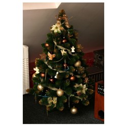 Umělý vánoční stromek - Borovice zlatá 180 cm